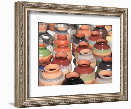 Native American Pottery, Santa Fe, New Mexico, United States of America, North America-Wendy Connett-Framed Photographic Print