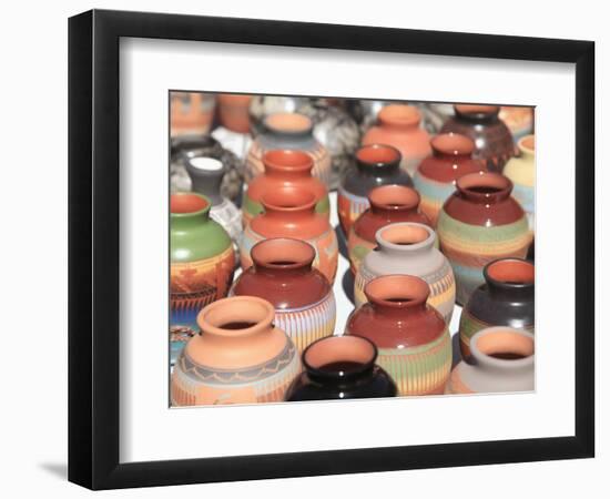 Native American Pottery, Santa Fe, New Mexico, United States of America, North America-Wendy Connett-Framed Photographic Print