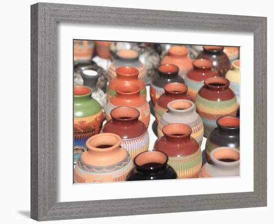 Native American Pottery, Santa Fe, New Mexico, United States of America, North America-Wendy Connett-Framed Photographic Print