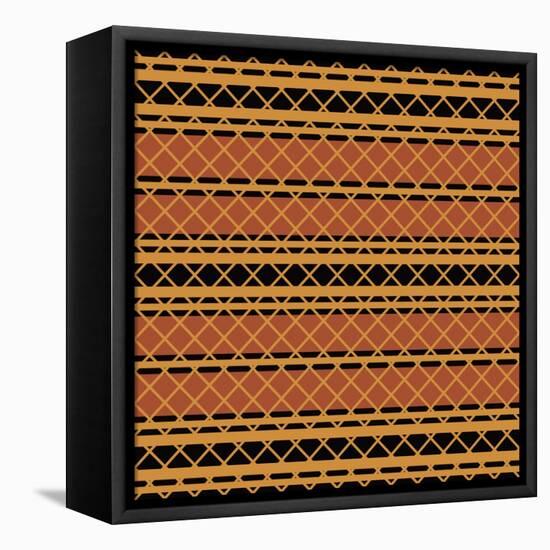 Native American Seamless Pattern-paulrommer-Framed Stretched Canvas