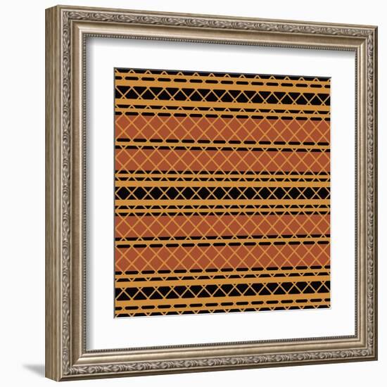 Native American Seamless Pattern-paulrommer-Framed Art Print