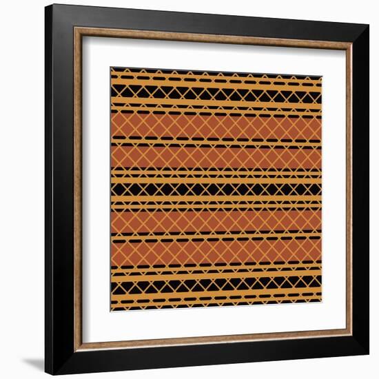 Native American Seamless Pattern-paulrommer-Framed Art Print