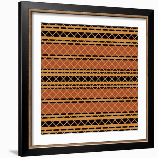 Native American Seamless Pattern-paulrommer-Framed Art Print