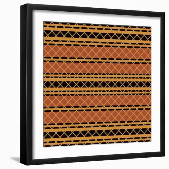 Native American Seamless Pattern-paulrommer-Framed Art Print