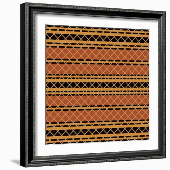 Native American Seamless Pattern-paulrommer-Framed Art Print