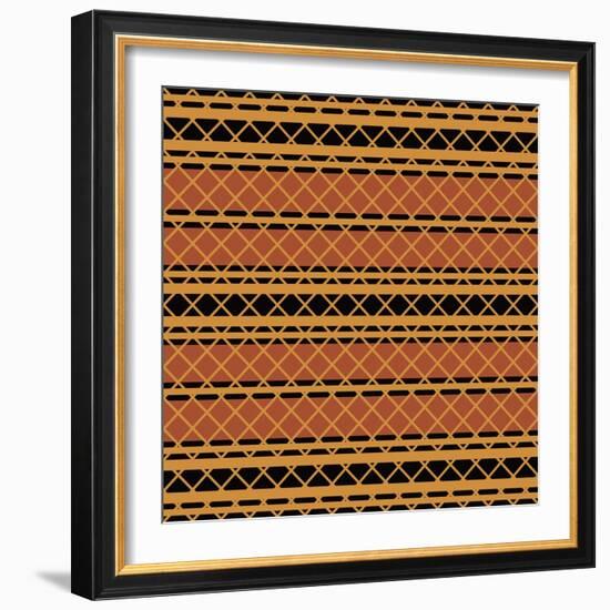 Native American Seamless Pattern-paulrommer-Framed Art Print