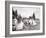 Native American Teepee Camp, Montana, C.1900 (B/W Photo)-American Photographer-Framed Giclee Print