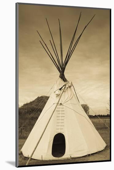 Native American Teepee, Grand Island, Nebraska, USA-Walter Bibikow-Mounted Photographic Print