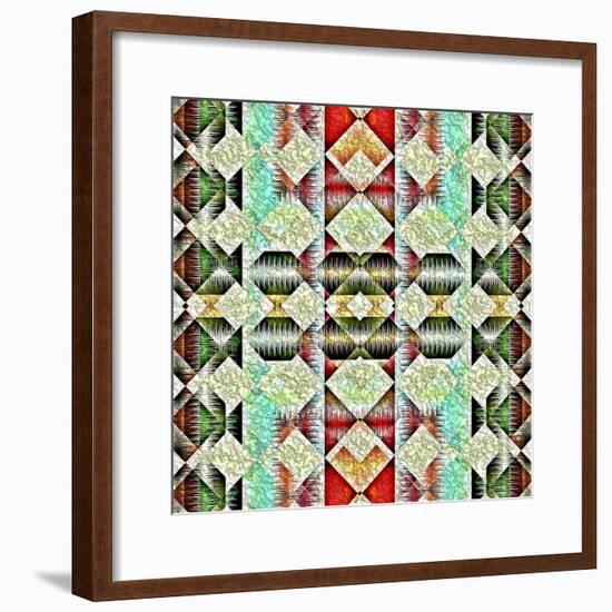 Native American Traditional Pattern-kgtoh-Framed Premium Giclee Print