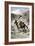 Native American Trapper in the Rocky Mountains of the Northwest-null-Framed Giclee Print