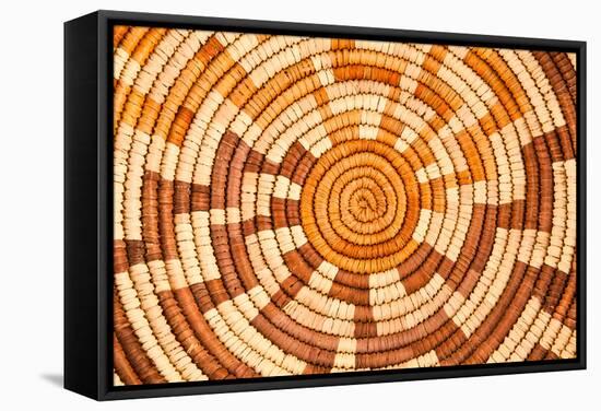 Native American Woven Background Pattern-mandj98-Framed Stretched Canvas