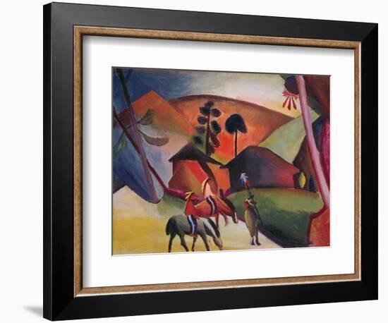 Native Americans on Horses, 1911-Auguste Macke-Framed Giclee Print