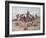 Native Americans Plains People Moving Camp, 1897-Charles Marion Russell-Framed Giclee Print