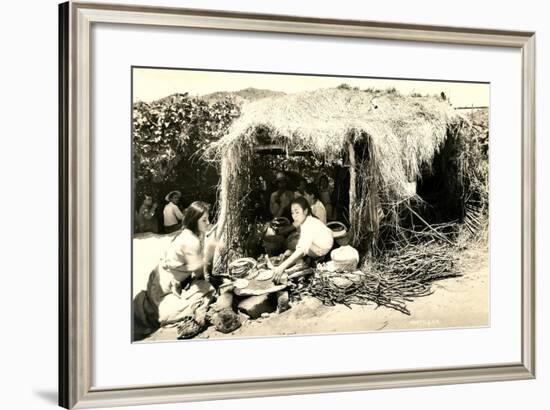 Native Cookery-null-Framed Art Print