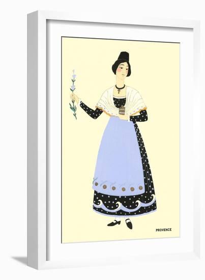 Native Costume of Provance-null-Framed Art Print