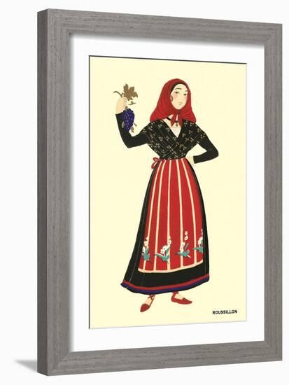 Native Costume of Rousillon-null-Framed Art Print