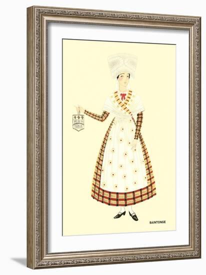 Native Costume of Saintonge-null-Framed Art Print