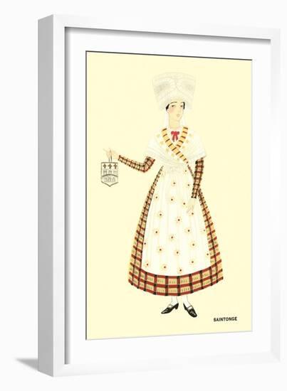 Native Costume of Saintonge-null-Framed Art Print