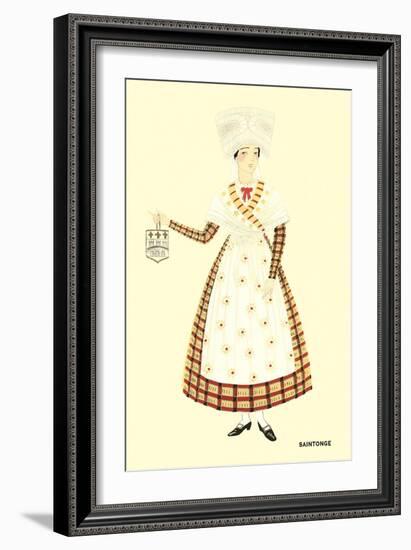 Native Costume of Saintonge-null-Framed Art Print