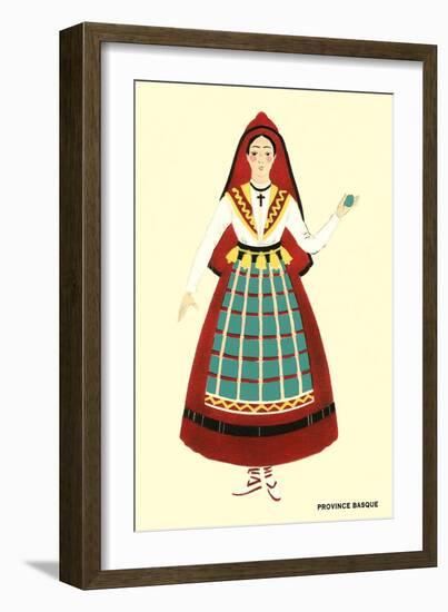 Native Costume of the Basque Province-null-Framed Art Print