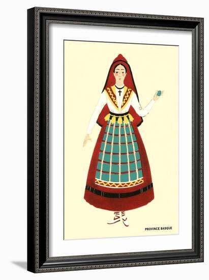 Native Costume of the Basque Province-null-Framed Art Print