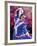 Native Dancer in Colored Dress with Flowers, Mexico-Bill Bachmann-Framed Photographic Print