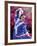 Native Dancer in Colored Dress with Flowers, Mexico-Bill Bachmann-Framed Photographic Print