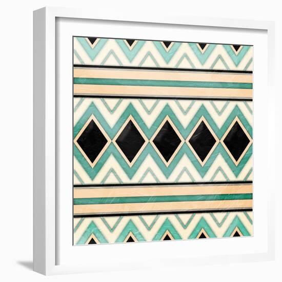 Native Diamonds-Jace Grey-Framed Art Print