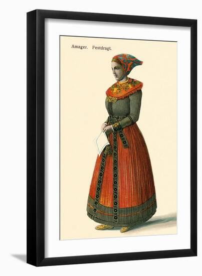 Native Dress, Copenhagen, Denmark-null-Framed Art Print