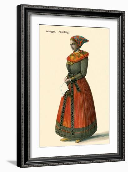 Native Dress, Copenhagen, Denmark-null-Framed Art Print