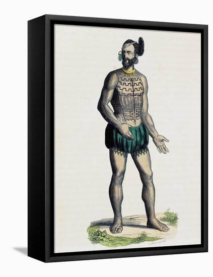 Native from Romanzoff Archipelago (Oceania)-null-Framed Premier Image Canvas