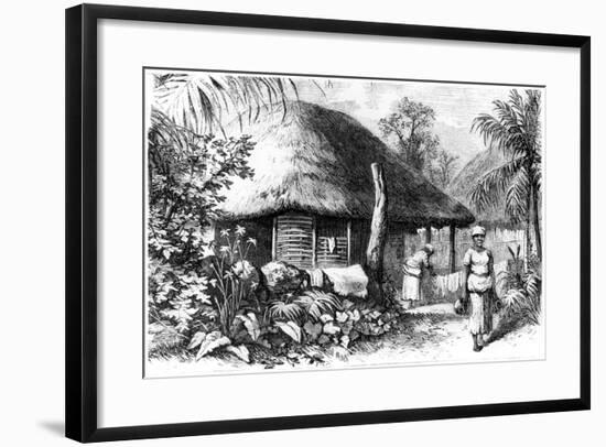 Native Habitation, Santo Domingo, 1873-null-Framed Giclee Print