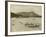 Native Hawaiian Canoe Surfers at Diamond Head, C.1890S-null-Framed Photographic Print