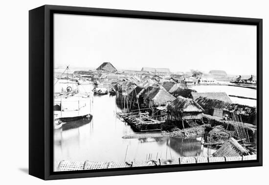 Native Houses, Saigon, C.1870s-null-Framed Premier Image Canvas