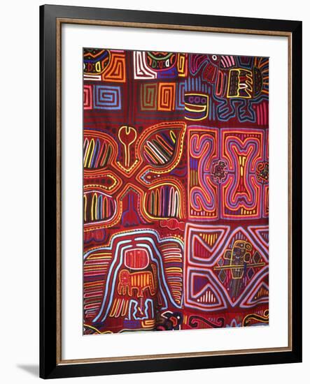 Native Indian Artwork, Mola, Panama-Bill Bachmann-Framed Photographic Print