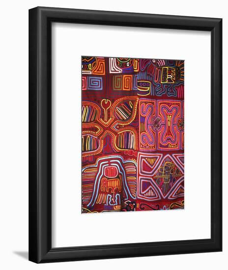 Native Indian Artwork, Mola, Panama-Bill Bachmann-Framed Photographic Print