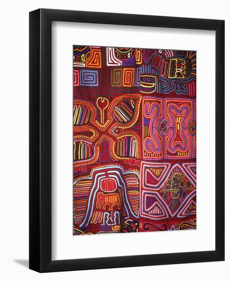 Native Indian Artwork, Mola, Panama-Bill Bachmann-Framed Photographic Print