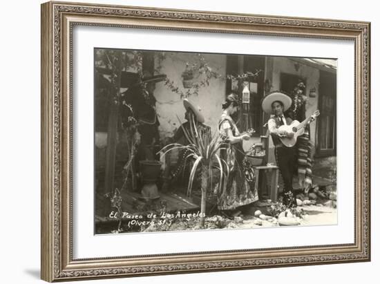 Native Mexicans, Olvera Street, Los Angeles, California-null-Framed Art Print