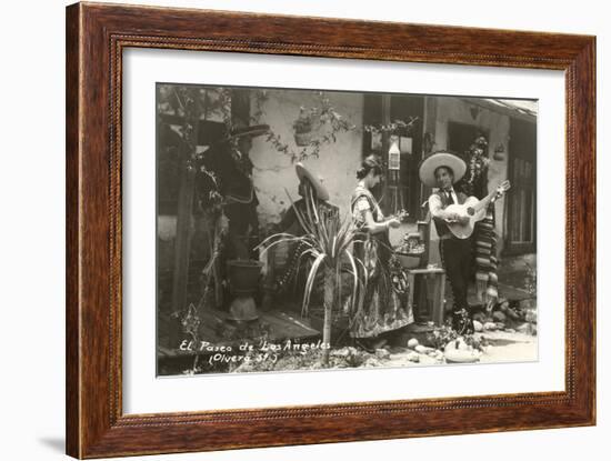 Native Mexicans, Olvera Street, Los Angeles, California-null-Framed Art Print