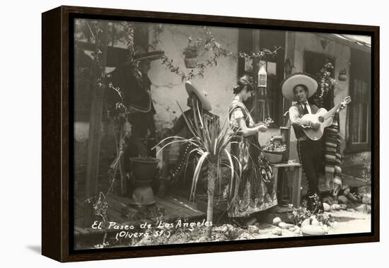 Native Mexicans, Olvera Street, Los Angeles, California-null-Framed Stretched Canvas