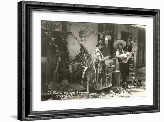 Native Mexicans, Olvera Street, Los Angeles, California-null-Framed Premium Giclee Print