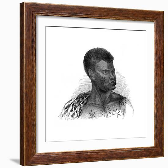 Native of Mozambique, 1848-Ebenezer Landells-Framed Giclee Print