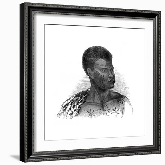 Native of Mozambique, 1848-Ebenezer Landells-Framed Giclee Print