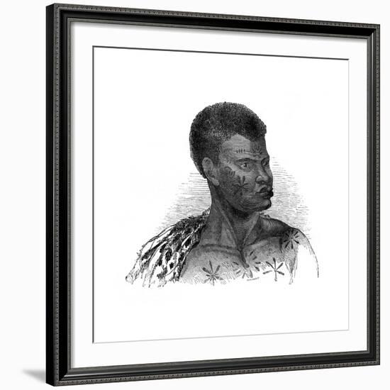 Native of Mozambique, 1848-Ebenezer Landells-Framed Giclee Print