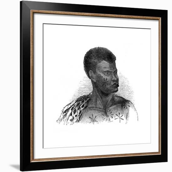 Native of Mozambique, 1848-Ebenezer Landells-Framed Giclee Print