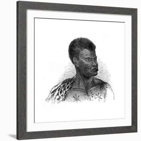 Native of Mozambique, 1848-Ebenezer Landells-Framed Giclee Print