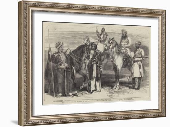 Native Officers and Soldiers in the East India Company's Service-William Carpenter-Framed Giclee Print