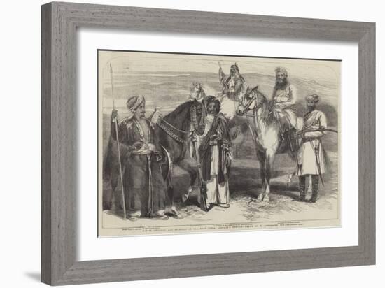 Native Officers and Soldiers in the East India Company's Service-William Carpenter-Framed Giclee Print