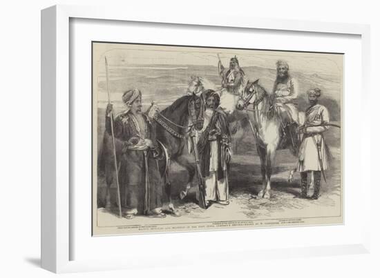 Native Officers and Soldiers in the East India Company's Service-William Carpenter-Framed Giclee Print