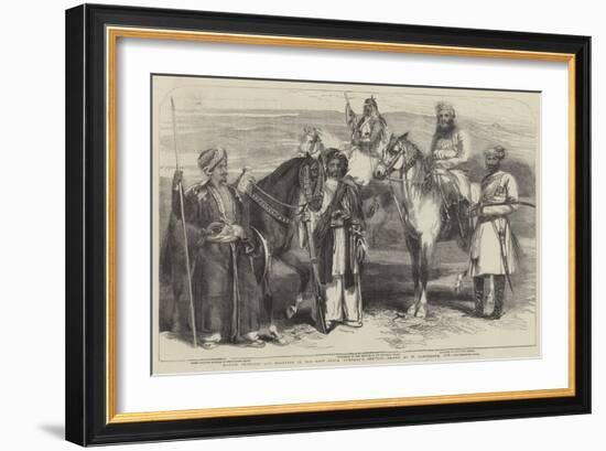 Native Officers and Soldiers in the East India Company's Service-William Carpenter-Framed Giclee Print